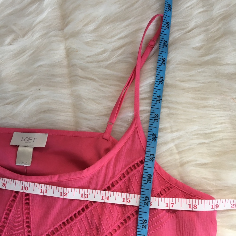 Loft sundress large pink flowy - Picture 6 of 6